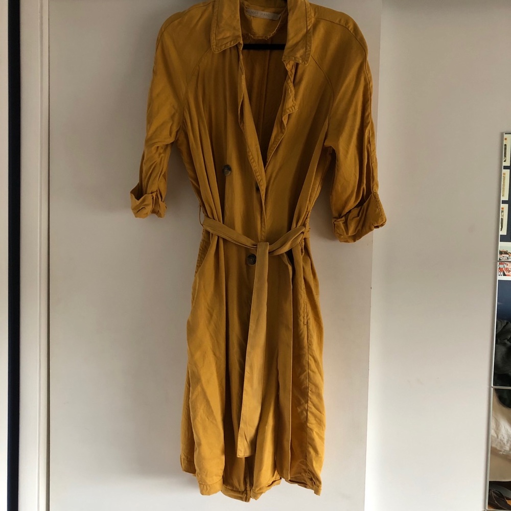 Max jeans yellow light weight trench coat
